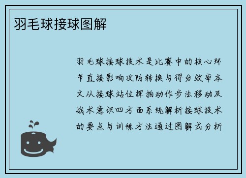 羽毛球接球图解